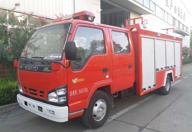 五十鈴水罐消防車(3-3.5T)|慶鈴五十鈴600P消防車|JDF5070GXFSG20/Q型水罐消防車生產(chǎn)廠家